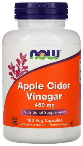 Apple Cider Vinegar 450 mg 180 Capsulas